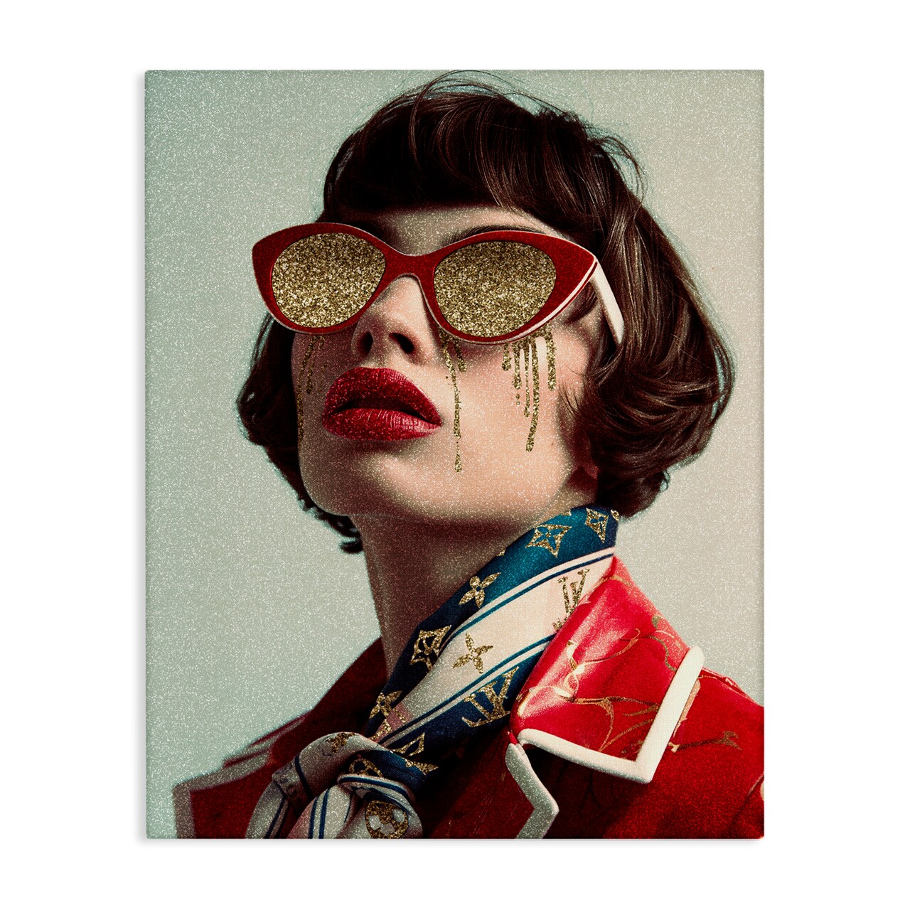 Stupell Industries Retro Woman with Glam Tears Canvas Wall Art Design by Svetlana Aleynikova